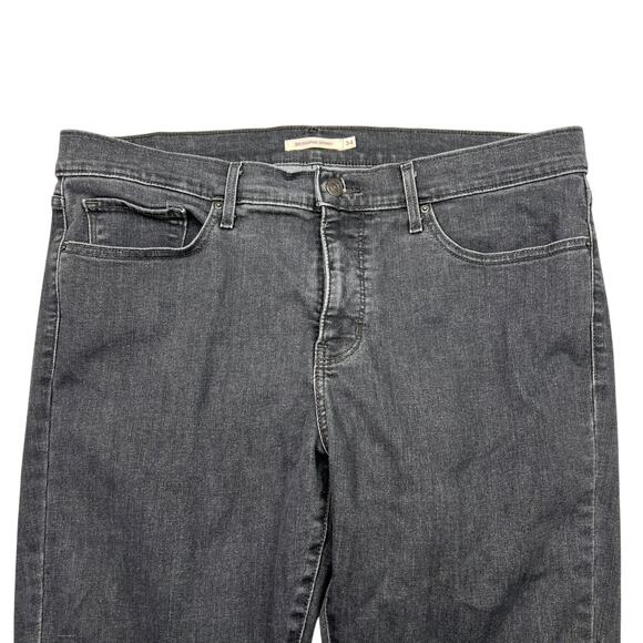 Levi’s 311 Shaping Skinny Stretch Denim Jeans Mid Rise Black Wash Womens 34 - Picture 3 of 7